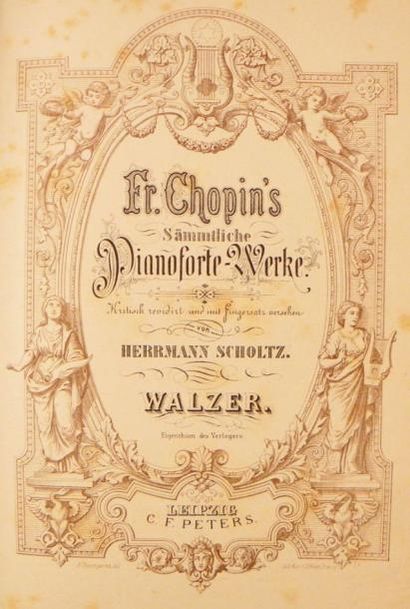 Musique. 5 volumes de partitions: - CHOPIN,...