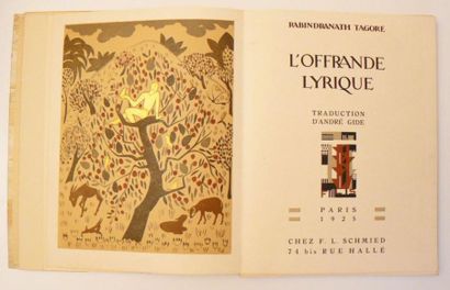 SCHMIED (François-Louis) & TAGORE (Rabîndranaâth)
L'offrande...