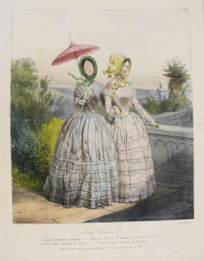 Modes parisiennes (Les). 44 planches coloriées...
