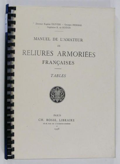 Héraldique - OLIVIER (Eugène). Manuel de...