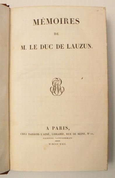 LAUZUN (Armand-Louis de Gontaut Biron, duc...