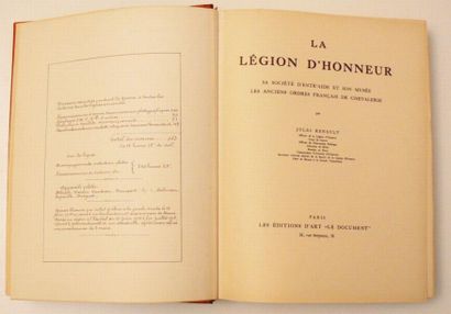 RENAULT (Jules)
La Légion d'Honneur, sa société...