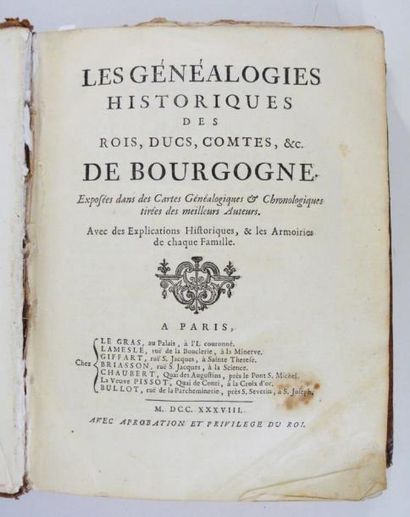 Bourgogne Les généalogies historiques des...