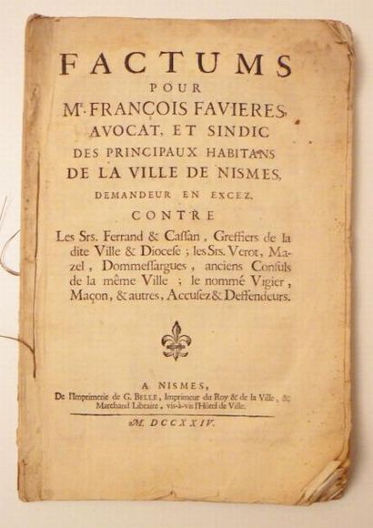 Languedoc. Reglement fait par les gens des...
