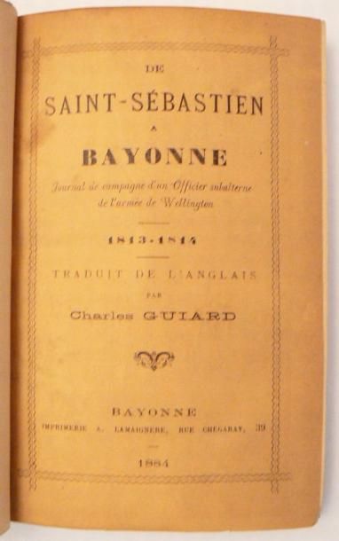 [Pays Basque]. De Saint-Sébastien à Bayonne,...