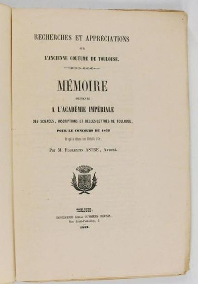 Toulouse - ASTRE. Recherches et appréciations...