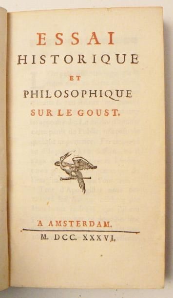 [CARTAUD de La VILLATE (Abbé Nicolas)]
Essai...