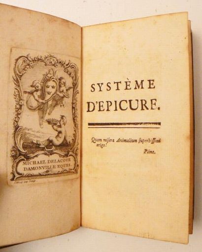 [LA METTRIE (Julien Offray de)]
Système d'Epicure....