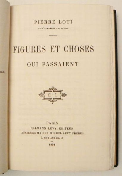 LOTI (Pierre)
Figures et choses qui passaient....