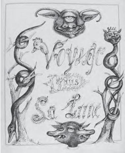Manuscrit illustré - Utopie. Voyage dans...
