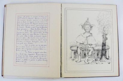 Manuscrit illustré - Utopie. Voyage dans...