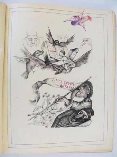 Manuscrit illustré - Utopie. Voyage dans...