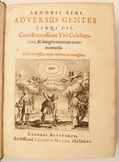 Religion - ARNOBE l'ancien. Adversus gentes....