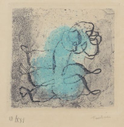 Jean FAUTRIER (1898-1964)
Small green and...