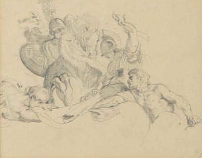Eugène DELACROIX (1798-1863)
Battle
scene...