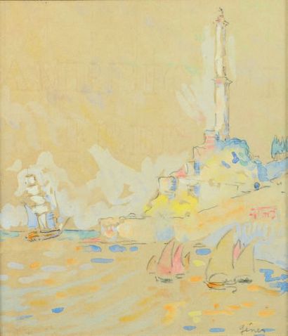 Paul SIGNAC (1863-1935)
Genoa, la Lanterna...