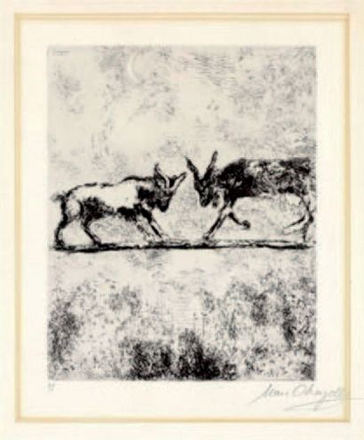 Marc CHAGALL (1887-1985)
Les deux chèvres...