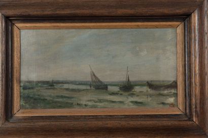 ADOLPHE FÉLIX CALS (1810-1880)
Low
tide Oil...