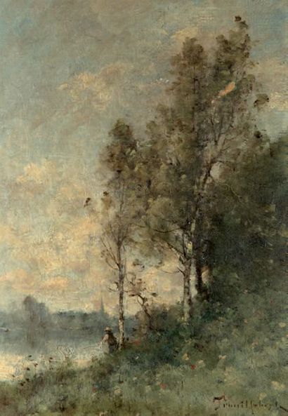 Paul Désiré TROUILLEBERT (1829-1900)
Fisherman
Oil...