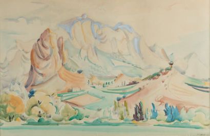 André LHOTE (1885-1962)
Paysage de Mirmande,...