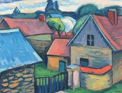 André LHOTE (1885-1962)
Village of Normandy,...