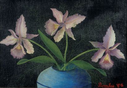 Camille BOMBOIS (1883-1970)
Three orchids...