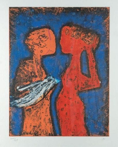ROBERTO MATTA (1911-2002)
Two
Aquatint figures...