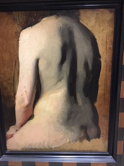 Maurice JORON (1883-1937)
Study of nude sitting...