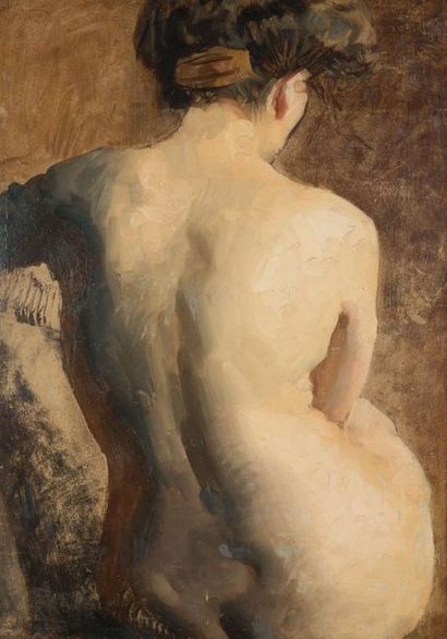 Maurice JORON (1883-1937)
Nude with a bun
Oil...