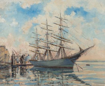 Pierre BOMPARD (1890-1962)
Three masts at...