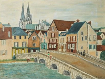Ernest BRAY (1883-1969)
Le vieux quartier...