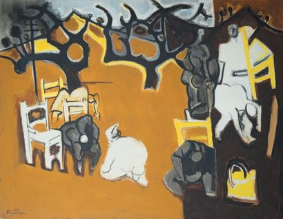 Edouard PIGNON (1905-1993)
Ochre landscape...