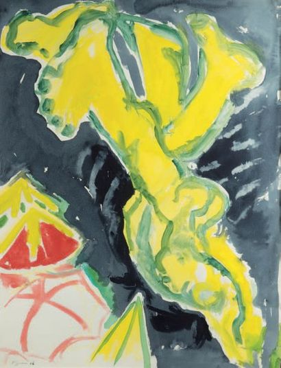 Edouard PIGNON (1905-1993)
Le plongeur, 1966
Watercolour...