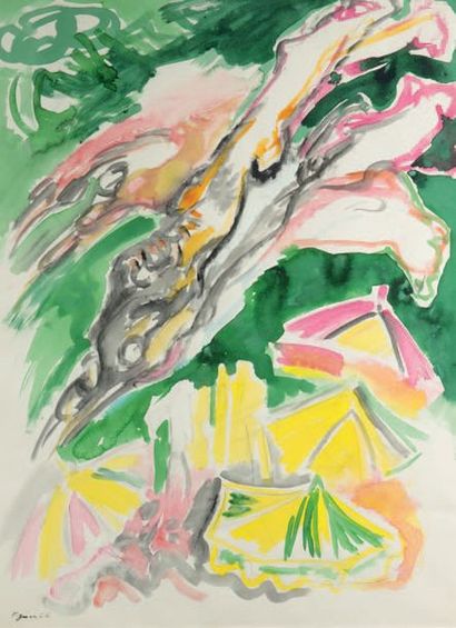 Edouard PIGNON (1905-1993)
Les nageurs, 1966
Watercolour,...