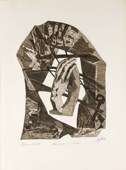 HOMMAGE A RODIN
Portfolio including 3 prints...