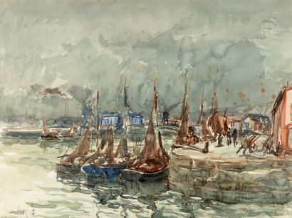Fernand HERBO (1905-1995)
The Honfleur
Aquarelle...