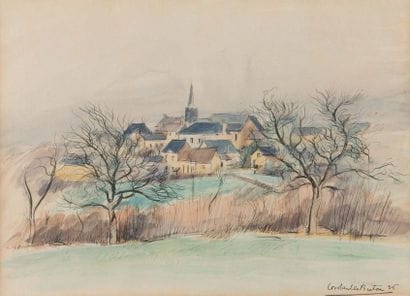 Constant LE BRETON (1895-1985)
The village...