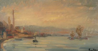 Fernand ELIE (1906 - ?)
Bord de Seine en...