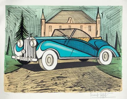 Bernard BUFFET (1928-1999)
Rolls Royce blue,...