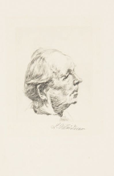 Ludwig MEIDNER (1884-1966)
Tête homme de...