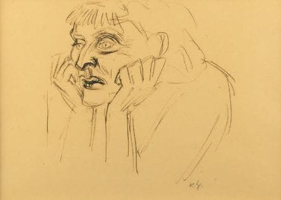 KARL HUBBUCH (1891-1979)
Frau Krebs
Dessin...