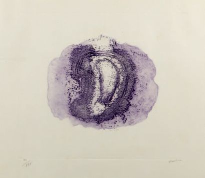 Jean FAUTRIER (1898-1964)
Otage violet, 1947
Eau-forte...