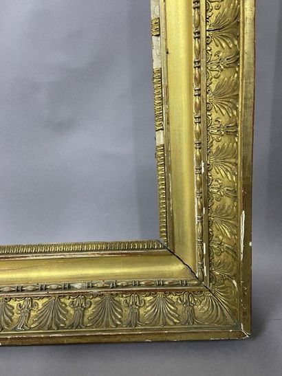 Wooden frame and gilded paste known as ''à...