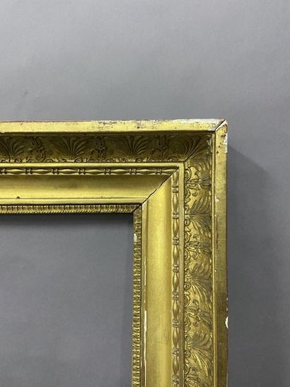 Wooden frame and gilded paste known as ''à...