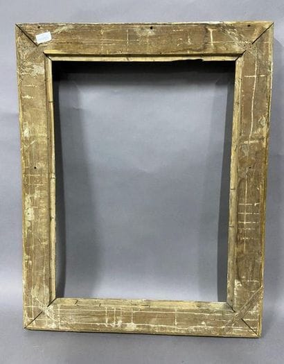 Wooden frame and gilded paste known as ''à...