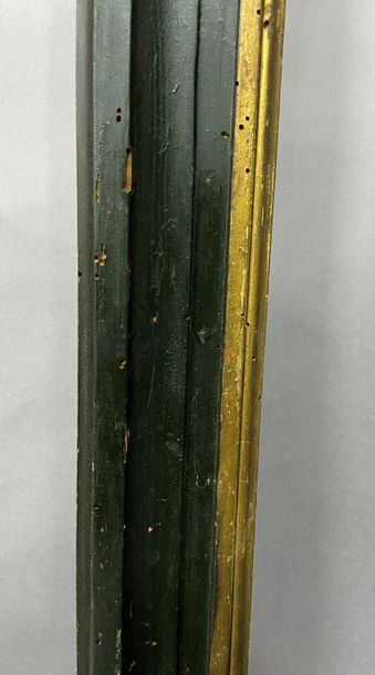 Blackened molded wood frame with gold rabbets

Italy,...