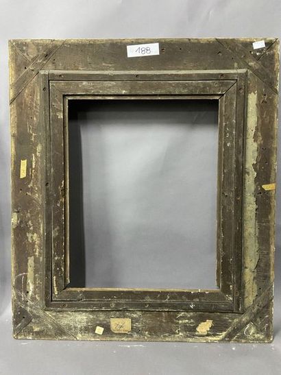 Beautiful carved and gilded oak frame with...