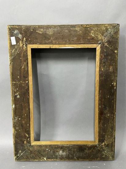 Sculpted and gilded oak frame with beautiful...