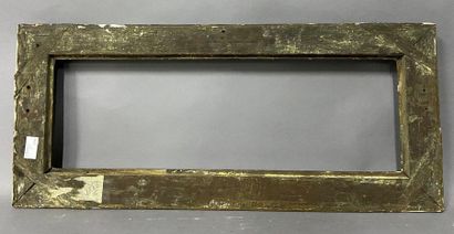 Molded and gilded oak frame with sandblasted...