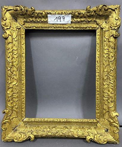 Carved and gilded fir wood frame 

England,...